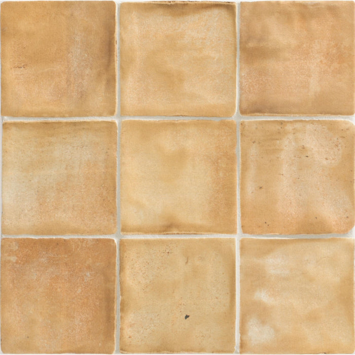 Matte Teracotta Orange 4x4 Ceramic Backsplash Tile