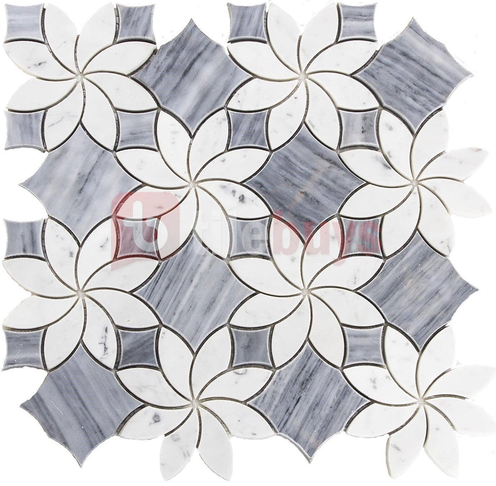 Ice Grey Marble  Field Tile, Mosaic & Molding, Featured Tile